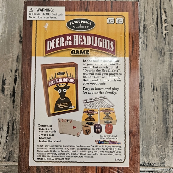 Deer in the Headlights Card Game Ages 8+ New in Box - Picture 2 of 2